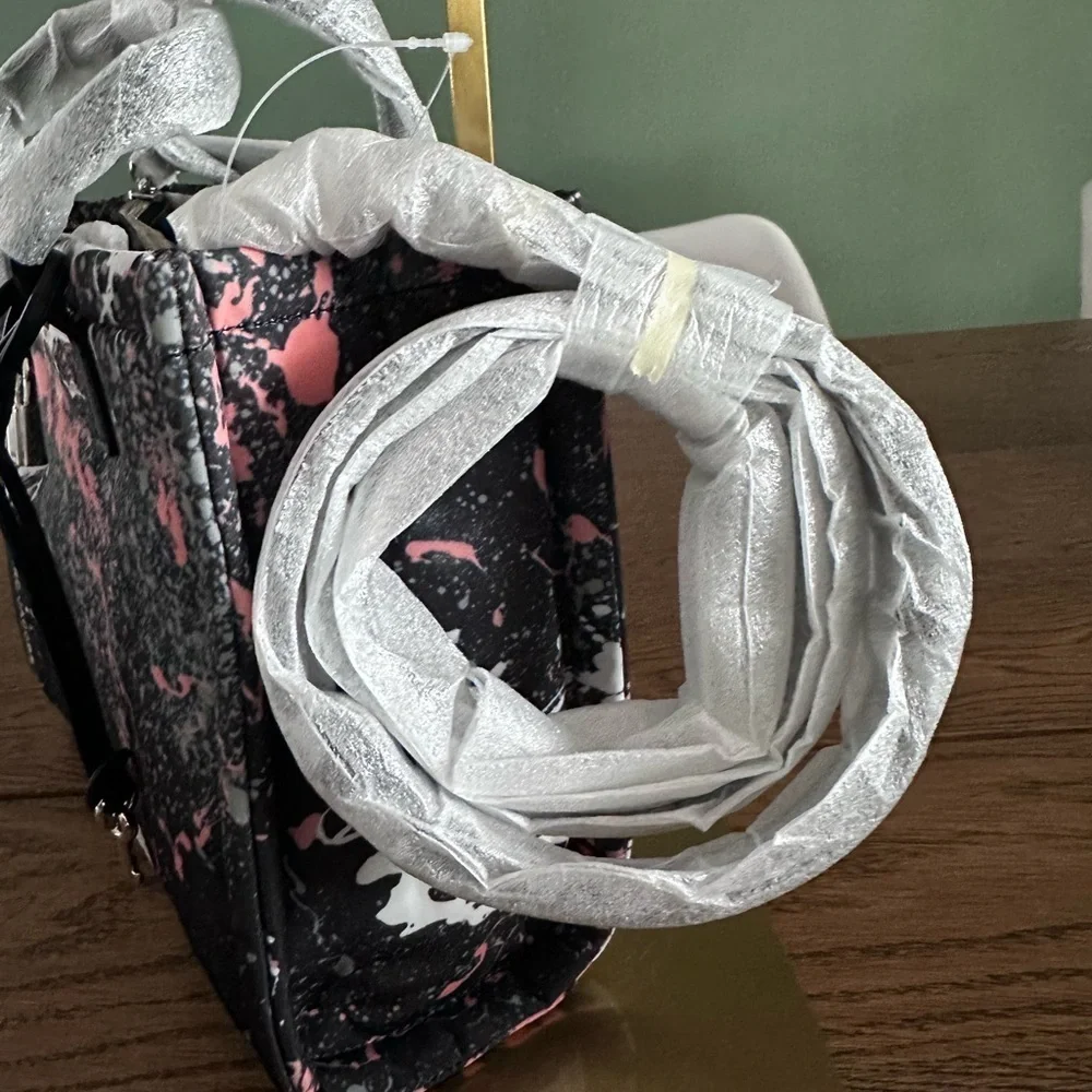 NWT！NEW！Marc Jacobs Mini Grind Nylon Tote Crossbody -Tiedye Splatter Paint Women